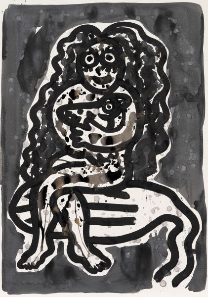 [2009] Lily, Acrylic Ink on paper, 100X71cm